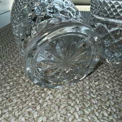 Set Of 5 Anchor Hocking Wexford Clear Old Fashioned/Rocks Juice Glasses Vintage