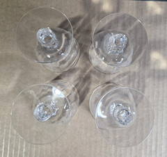 4 Heisey Rose Oyster/Fruit Cocktail 3 7/8″