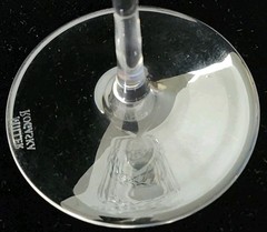 Set Of 4 Miller Rogaska Tulipe Crystal Wine Glasses High End Crystal 8.25″T EC