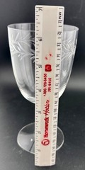 Fostoria Holly Clear Low Water Goblets Pair