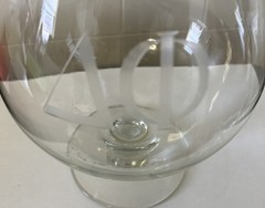 Delta Phi Large 8.75” Tall Clear Glass Brandy Sniffer Glass
