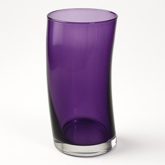 Vintage German Leonardo Swing Curved Highball Glass 16oz 6” Tall Colored Tumbler
