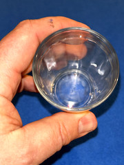 Hazel Atlas Glassware Jar Glass 3.5 inches tall 6 ounces Juice Glass