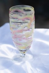 Glow-in-the-Dark Swirled Resin Glassware Handmade in 2025