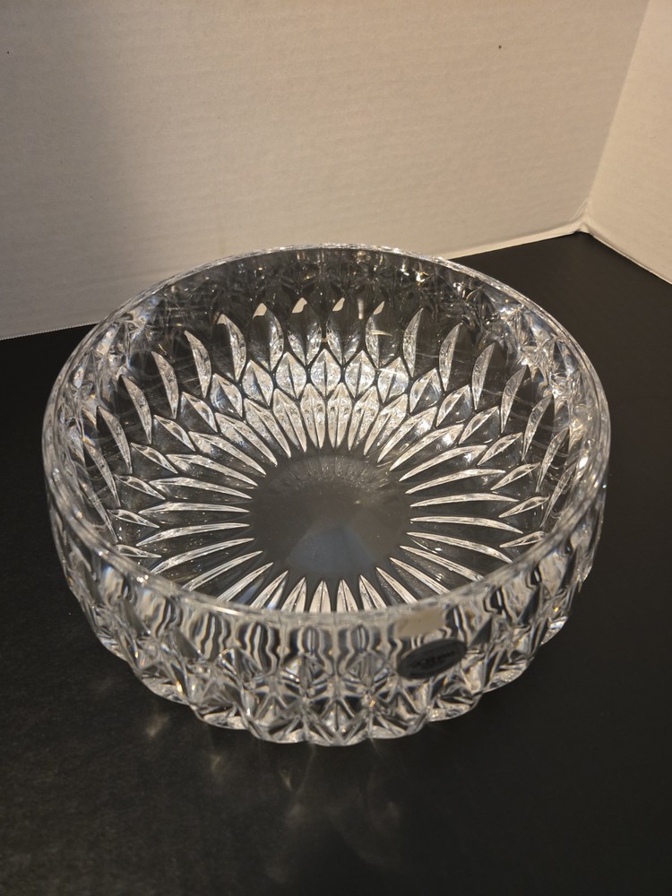 VTG Centerpiece Crystal Gorham Full Lead Crystal Bowl Germany Discontinued 7.5”