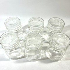 6 MacBeth Evans 40’s Depression Tumblers in Orginal Box STIPPLED ROSE BAND «S»