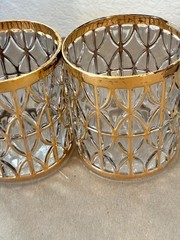 MCM Imperial Glass Company – El Tabique De Oro Rock Glasses Set of 2