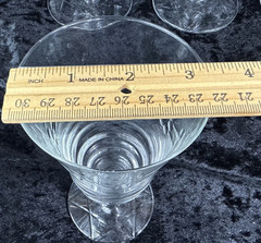 Libbey Vintage 1947 Rock Sharpe Arctic Rose Water Goblets~~Set of 9