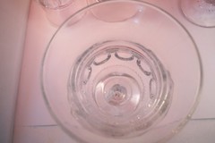 Vintage EAPG Tiffin Kings Crown Clear US Glass Set of 4 Water Goblets