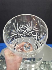 Water Goblet 8-1/2″ Glass Signed Royal Doulton England Crystal «Westminster»