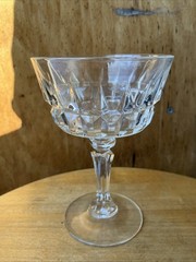 Cristal D’Arques-Durand CHANTELLE Crystal Champagne/Tall Sherbet 5.5” tall