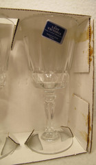 2 ~NIB VTG Lady Victoria Fine Crystal Stemware Glasses Cordial~Chantelle 2 oz