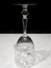 1- Tiffin Franciscan Crystal DUKE 8 ¼” Tall Water Goblet Glass