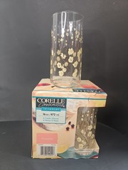 4 CORELLE «Friendship» 5 7/8″, 16 OZ COOLER GLASSES – New Rare Vintage 90’s