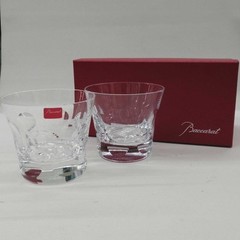 Baccarat Pair of Tumbler Glasses Beluga 1