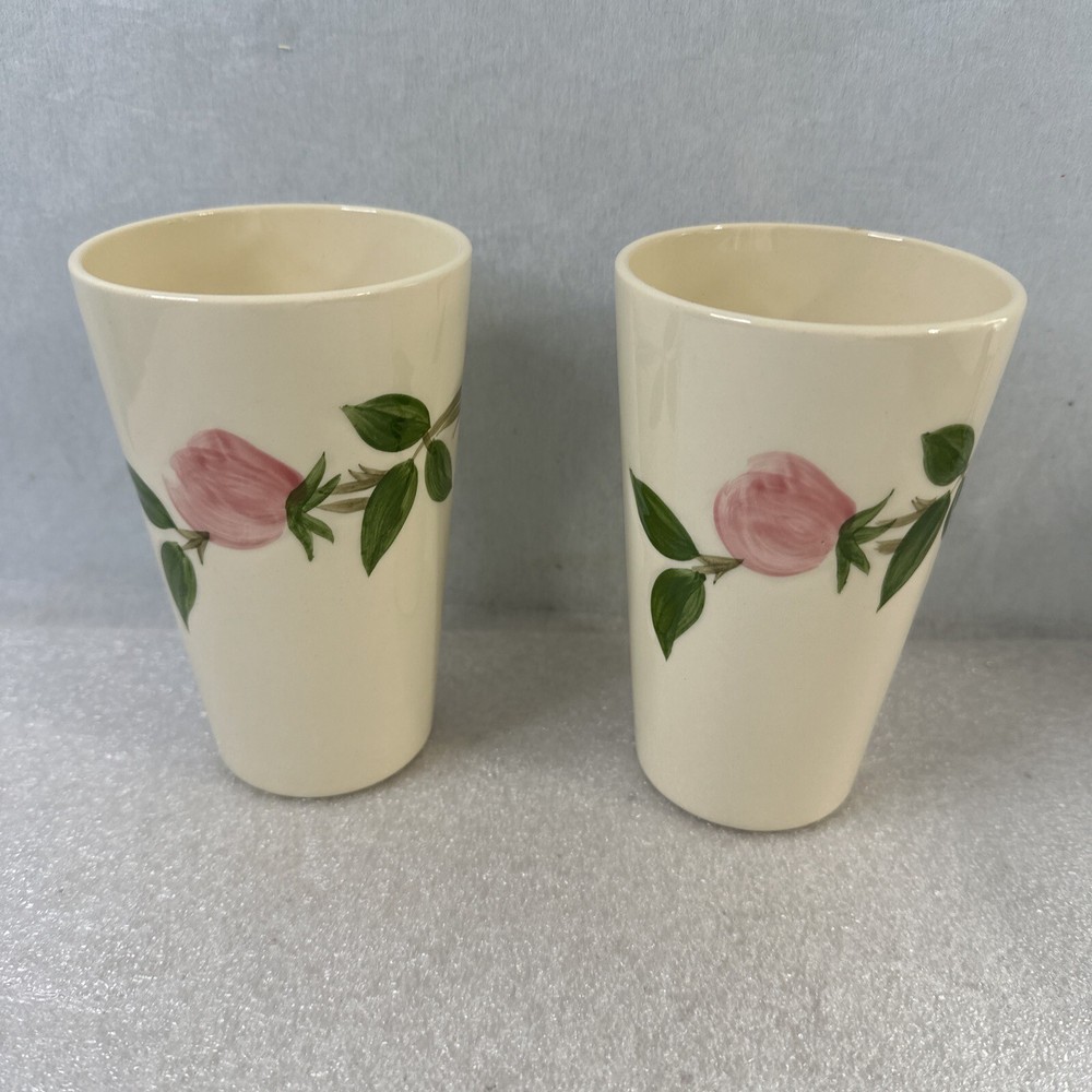 Franciscan China DESERT ROSE 10 oz Flat Iced Tea Tumbler set of 2