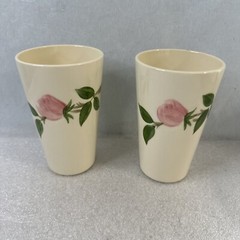 Franciscan China DESERT ROSE 10 oz Flat Iced Tea Tumbler set of 2