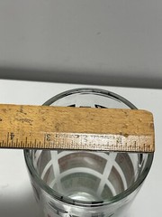 Vintage Barware Shaker Cocktail Recipe Glass EXCELLENT