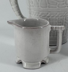 Vintage Frankoma White Coffee Set – Collection 3 Pieces Mid Century Pottery