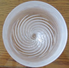 SET OF 6 CRISTAL D’ARQUES CRYSTAL 6.5oz SPIRALE MATE 7 3/8″ WINE GLASSES PERFECT