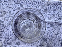 Indiana Glass Kings Crown Clear Thumbprint Goblets