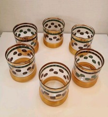 VTG Sankura Sango Cocktail Glasses Set Of 6 Designed By Sue Zipkin 1960