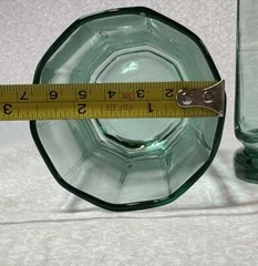 Anchor Hocking Essex Light Green Glass Tumblers 6 3/8” Set Of 4