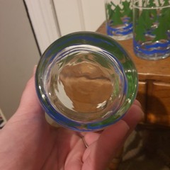 Vintage Dayton Hudson Trees And Water Minimalist Rocks Drink Glasses Set Of 6