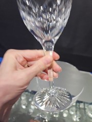 Water Goblet 8-1/2″ Glass Signed Royal Doulton England Crystal «Westminster»