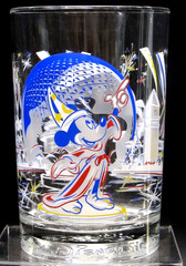 WALT DISNEY WORLD REMEMBER THE MAGIC 25 YEARS SET OF FOUR 12 OUNCE GLASSES