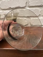 Mid Century Swedish Crystal Gulli Ingrid Smoke Glasses Set Of 5, Cocktail