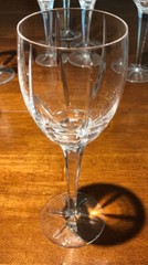 Crystal set Miller Rogaska-Tulipe signed Wine Glasses & Water Goblets (16 pcs)