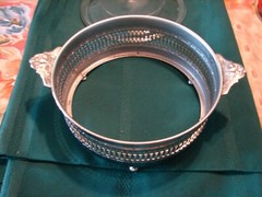 Vintage Glasbake Caserole In Chrome Frame – See Photos