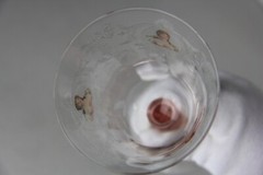 VINTAGE MORGANTOWN STUNNING RARELY FOUND QUEEN LOUISE WATER GOBLET – GLOWS!