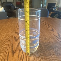 Vintage Libbey Blue Country Heart 6″ Tumbler – Faded