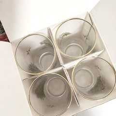 Spode Christmas Tree Vintage 1980 Set of Four Highball Glasses