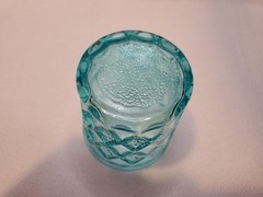 Vintage Anchor Hocking Aquamarine Gemstone Kimberly 3.5″ Glass Tumbler #10