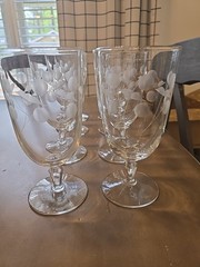 VINTAGE Libbey Carlton Dots Iced Tea Glasses Set Of 8
