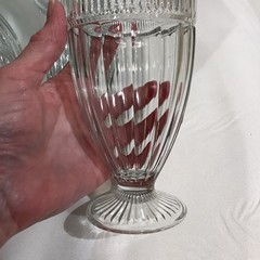 VTG Anchor Hocking ANNAPOLIS Footed Ribbed Pilsner 7” Ice Tea Glass – Set of 4