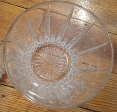 Vtg set lot 2 Beautiful Mikasa Crystal Starburst Double Old Fashioned Glasses