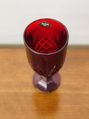 Vintage Shannon by Godinger Dublin Red Irish Crystal Goblet