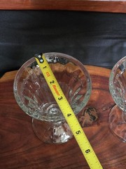 (2) Libbey 5115 Tulip Sudae 6.5oz. Glasses Vintage 1980’s L Stamped Bottom
