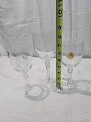 Towle Crystal Pedestal Water Goblets ( CREAMER) Genuine Lead Crystal