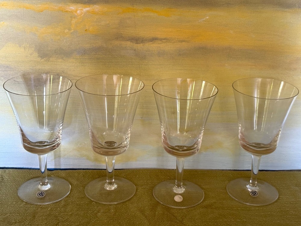 GORHAM FIDELITY SET of 4 WINE GOBLETS 5 1/4” EXCELLENT NEAR PERFECT CONDITION