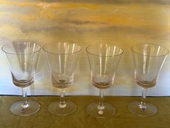 GORHAM FIDELITY SET of 4 WINE GOBLETS 5 1/4” EXCELLENT NEAR PERFECT CONDITION