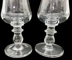 2 Murano Style Medici Etched Scrollwork Silver Trim Champagne Flute Glass Italy