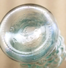 Vintage Imperial Glass Decanter Grape Pattern Original Glass Stopper Italy