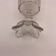 EAPG No. 300 CLEAR RIBBON by Adams Co COLORLESS Stemware etched Set Of 3