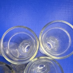 Unmarked 6-Piece Clear Glass Cordial Glass Set – 1 oz Capacity, Glass