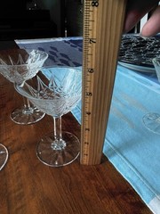 Saint St Louis Crystal France TARN, Clear Champagne or Tall Sherbet, 5″ Tall